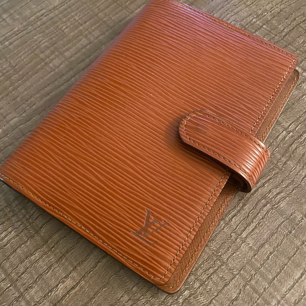 Louis Vuitton Brown Epi Leather Agenda Cover
